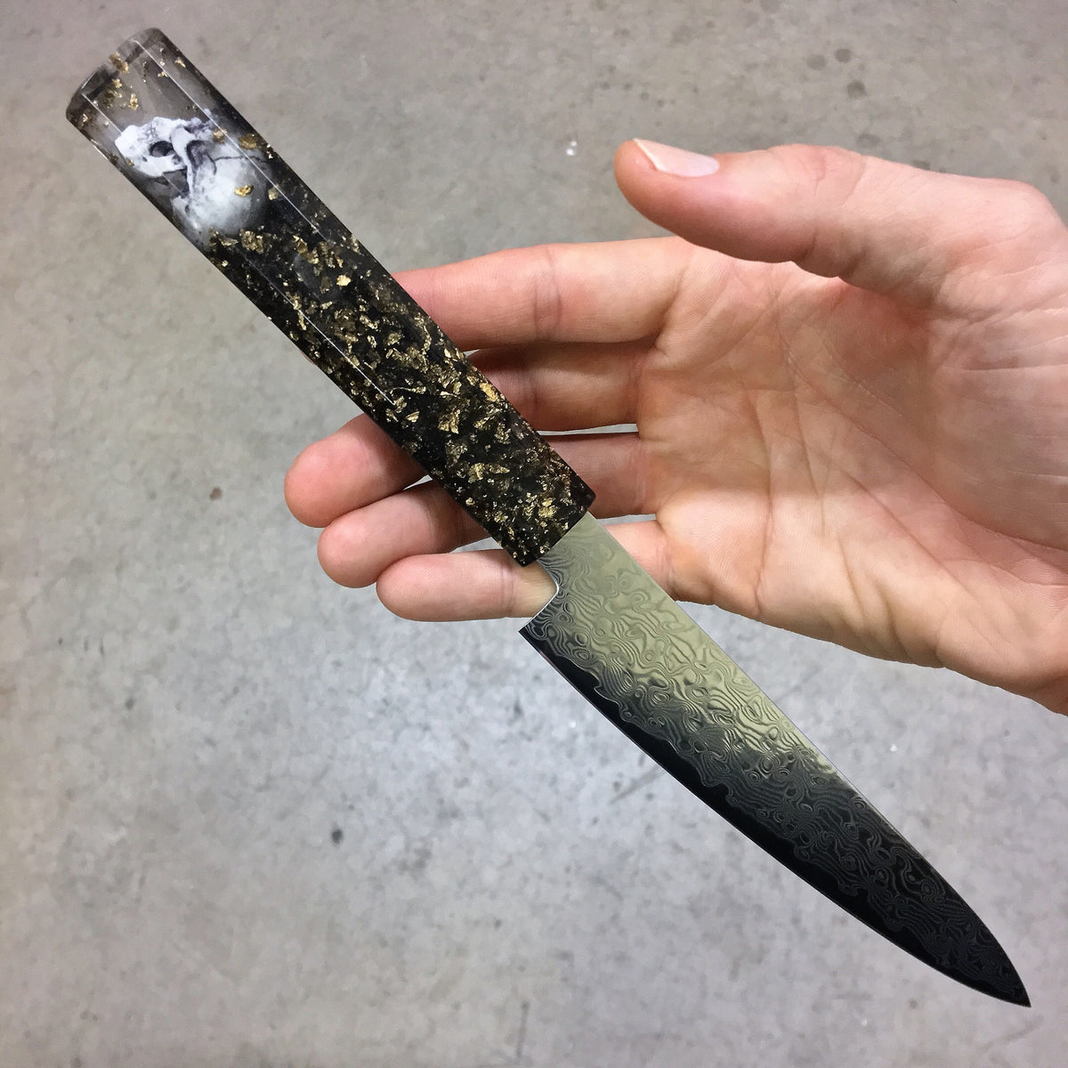 Dead Man’s Chest - 6in Damascus Petty Culinary Knife