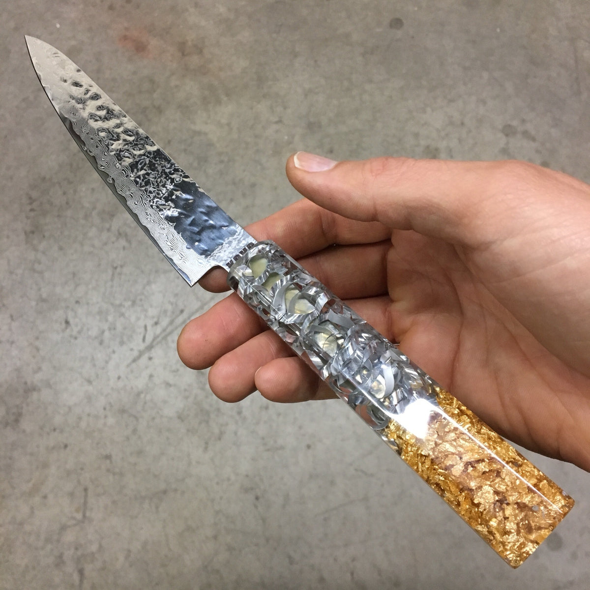 The Alchemist - 6in (150mm) Damascus Petty Culinary Knife