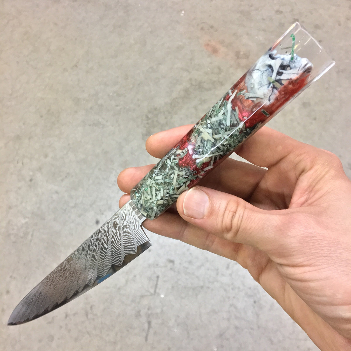 Dead Presidents - 6in Damascus Petty Culinary Knife