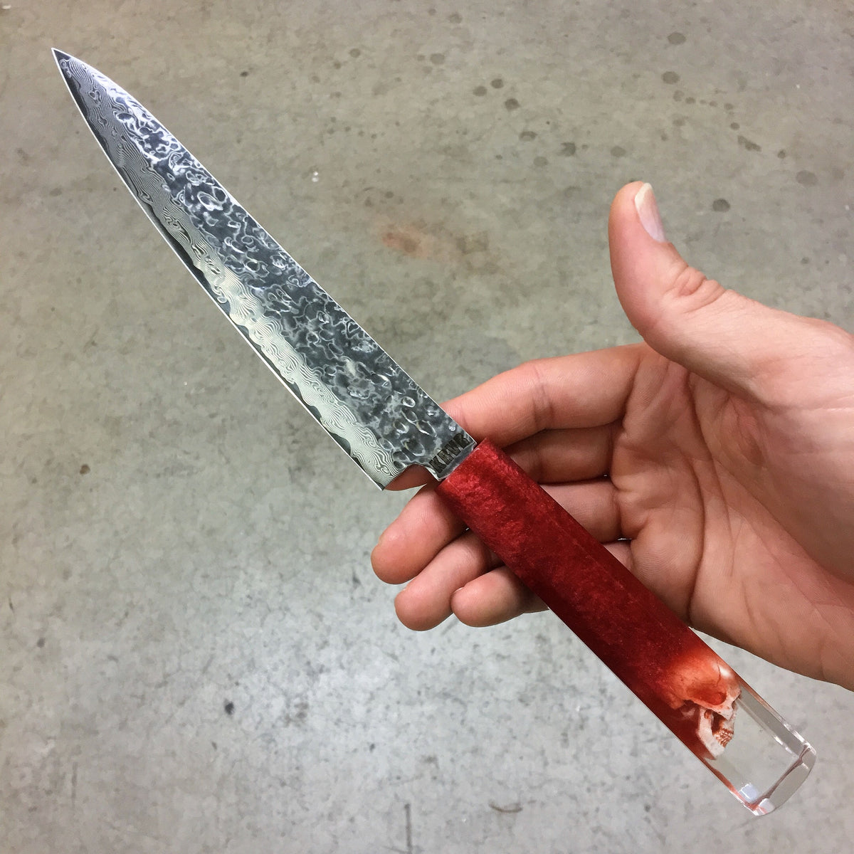 REDRUM - 6in Damascus Petty Culinary Knife