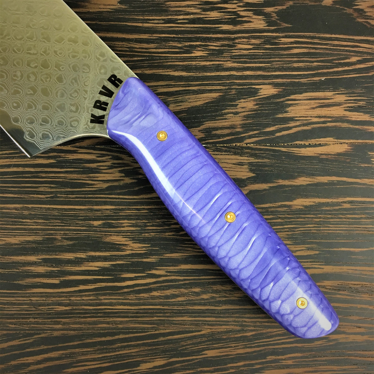 Purple Dragon’s Belly - Dragonscale Damascus - Smooth Dragonscale Handle