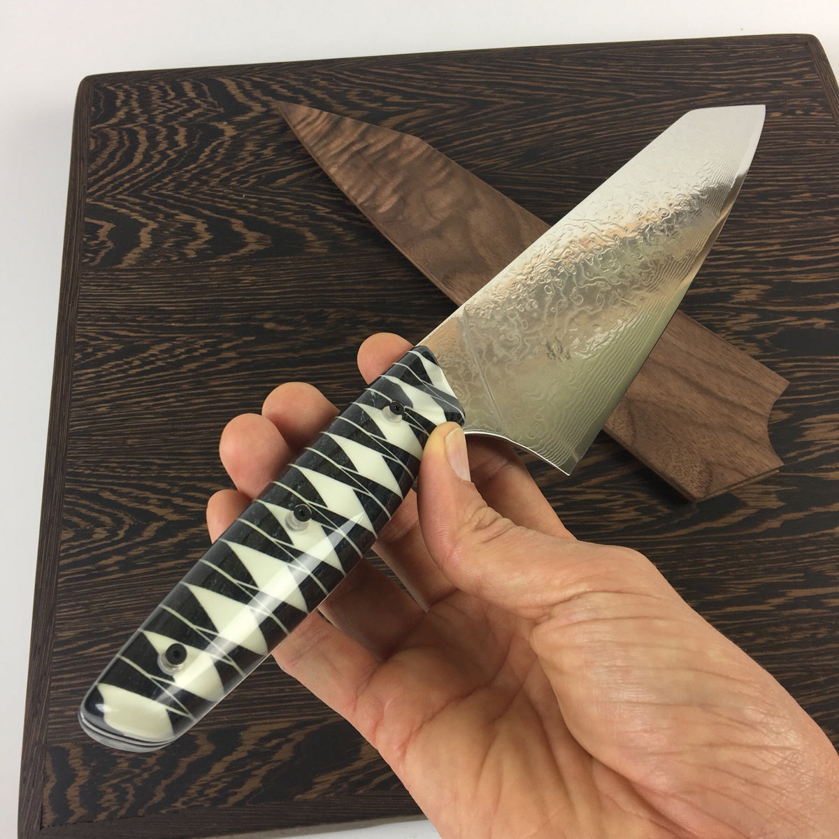 Samurai Chef - 10in K-tip Gyuto - Raindrop Damascus