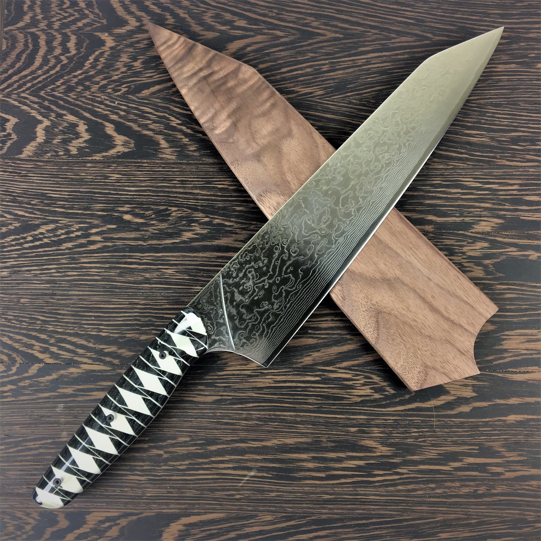 Gyuto K-tip 10in Chef's Knife - Dragonscale Damascus - BLADE ONLY - Soul  Built