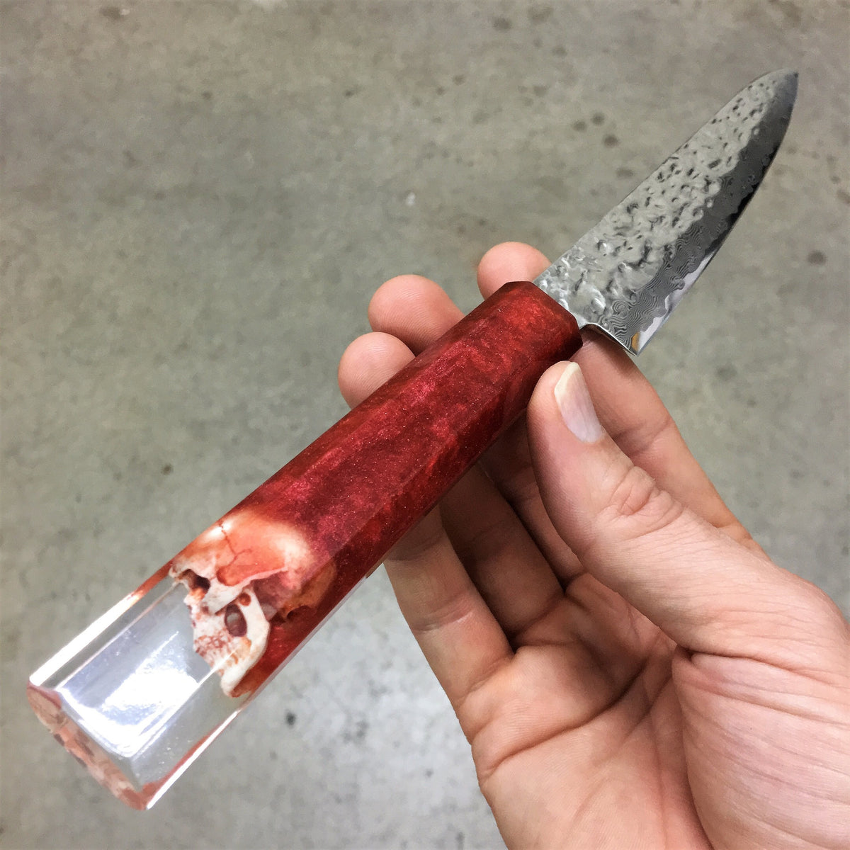 REDRUM - 6in Damascus Petty Culinary Knife