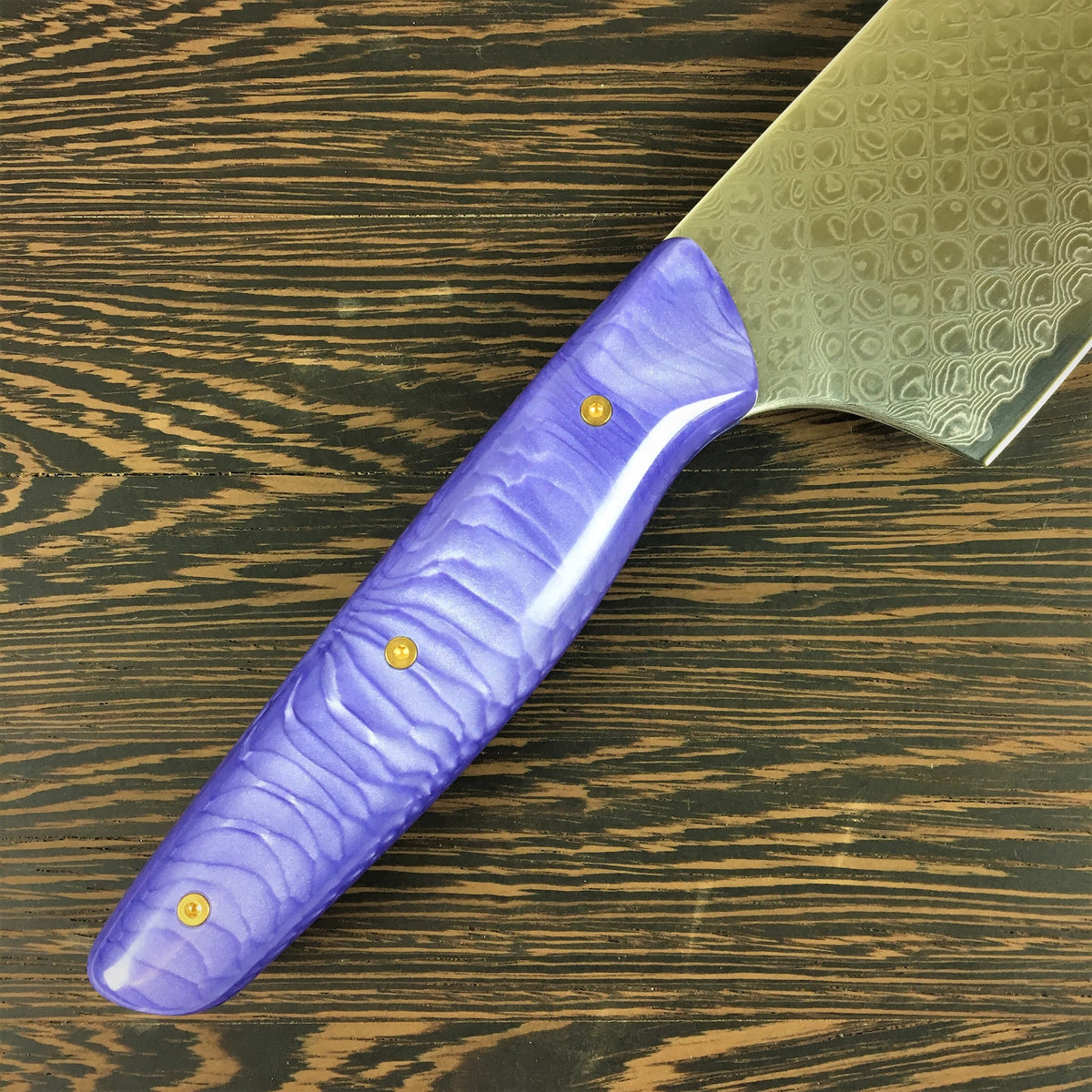 Purple Dragon’s Belly - Dragonscale Damascus - Smooth Dragonscale Handle