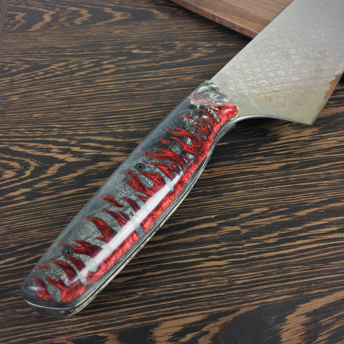 Dragon’s Den II - Dragonscale Damascus -  Flame Handle