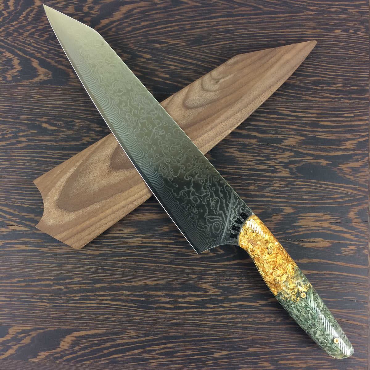 Gold Standard - 10&quot; Damascus - Gyuto - Wavy Handle