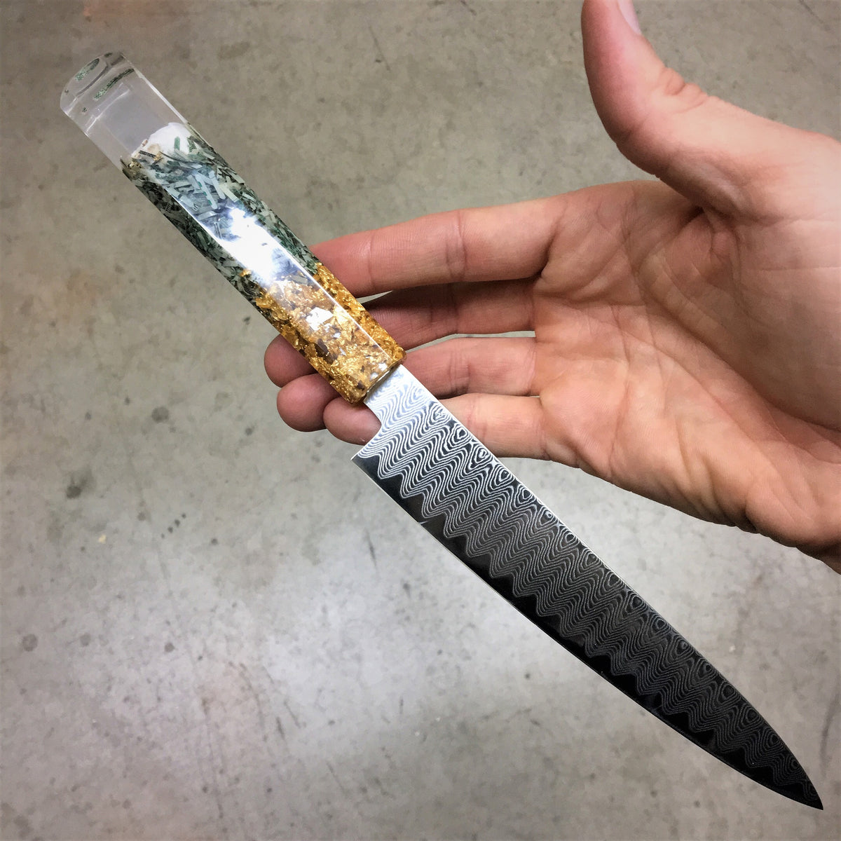 Skeleton King II - 6in Damascus Petty Culinary Knife