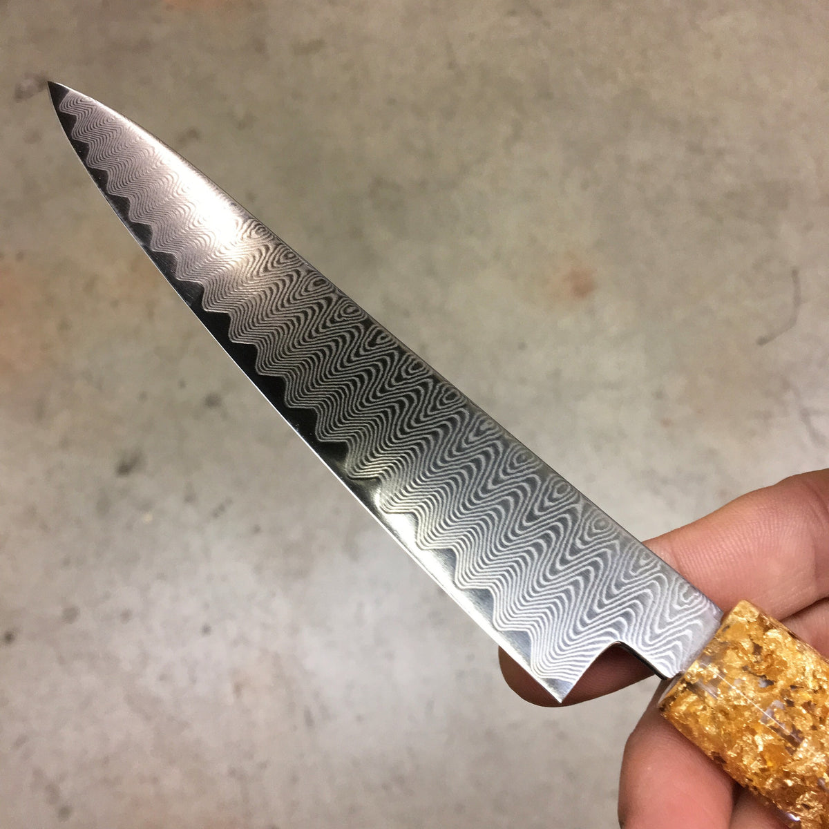 Skeleton King II - 6in Damascus Petty Culinary Knife