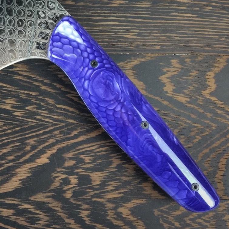 Purple Dragon Smooth Dragonscale Handle - Handle Only