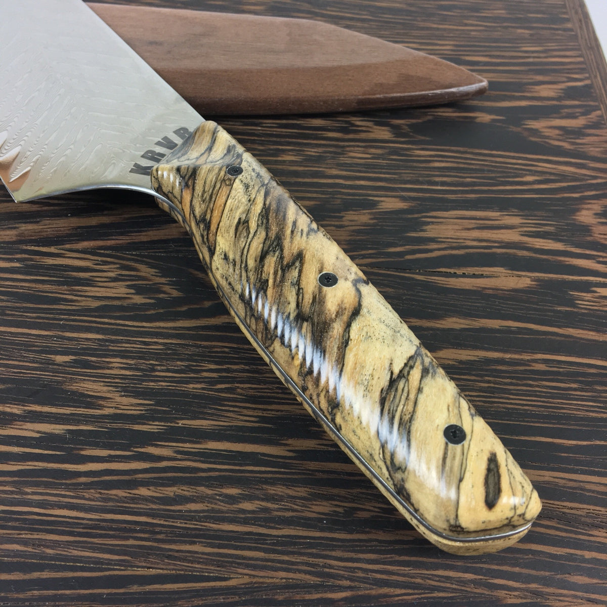 Hackleberry Finn - Gyuto K-tip 10in Chef&#39;s Knife - Fishbone Damascus