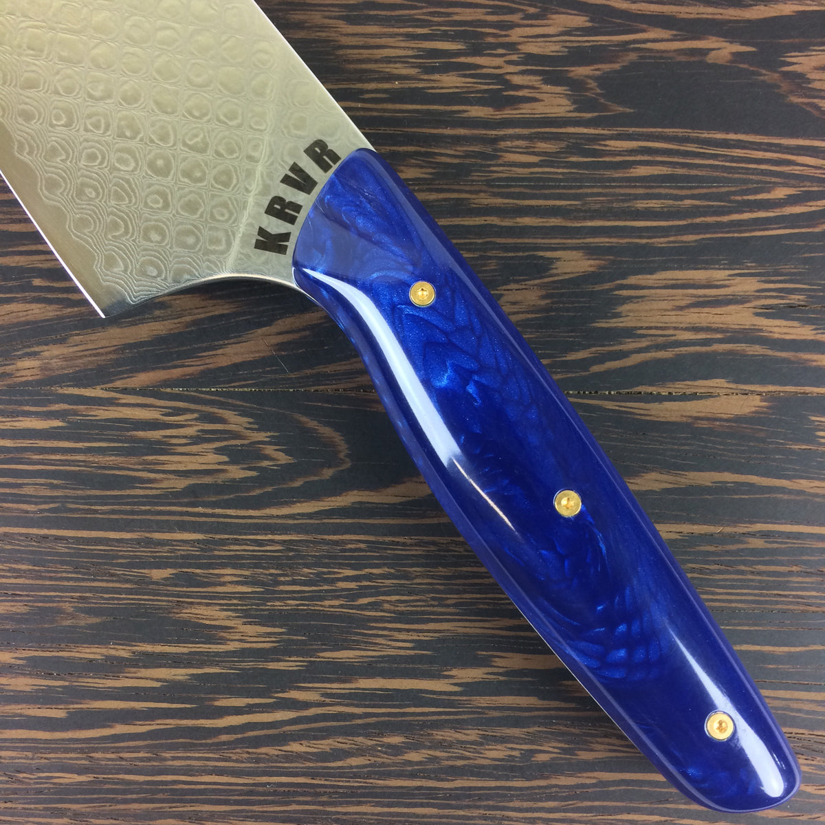 Blue Dragon - 10in Damascus Gyuto - Dragonscale - Smooth Handle