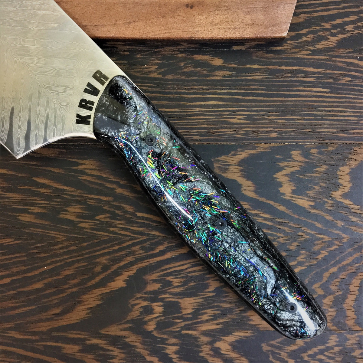 Galactique - Gyuto K-tip 10in Chef&#39;s Knife - Feather Damascus