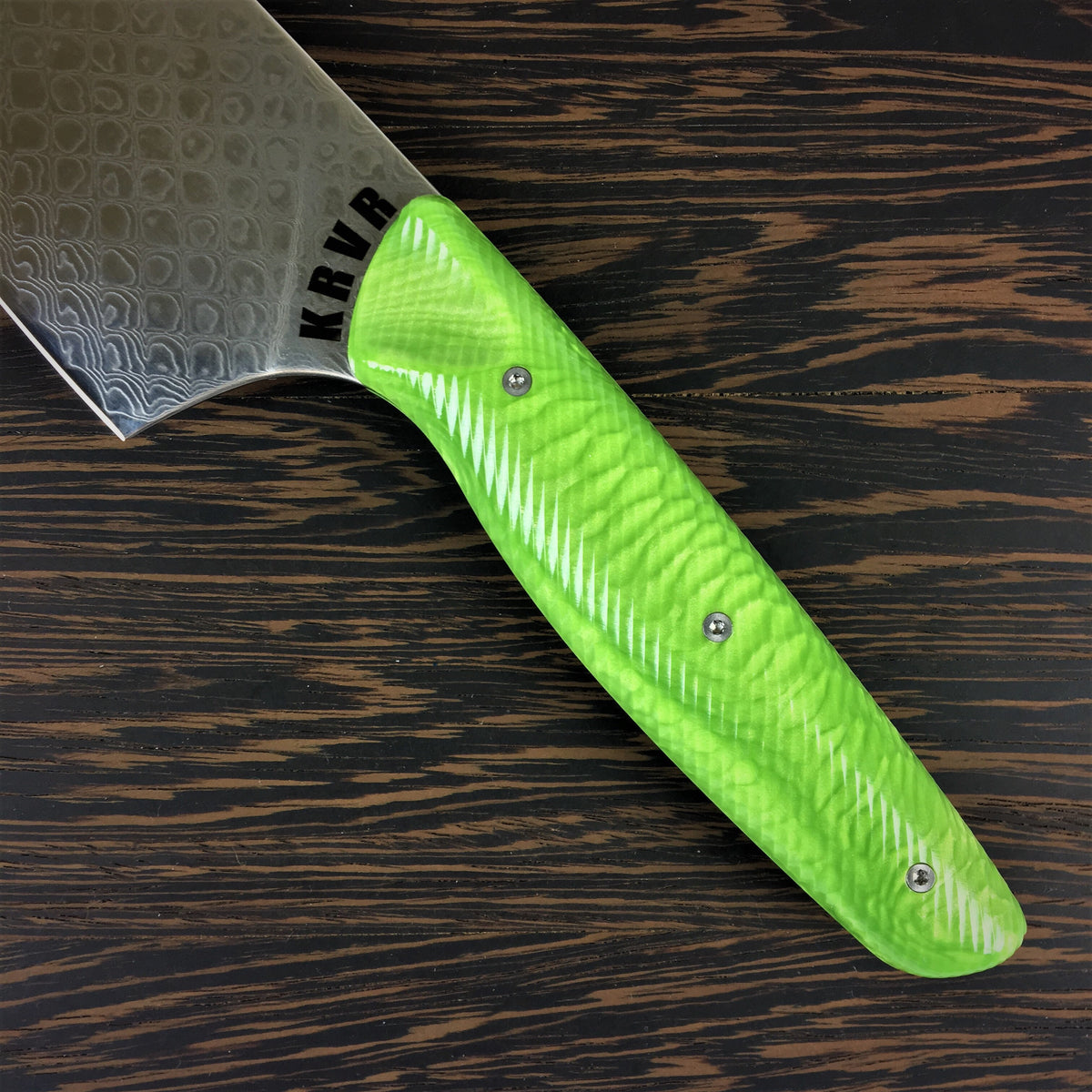 Green Dragon’s Belly- 10in Damascus Gyuto - Dragonscale - Wavy Handle