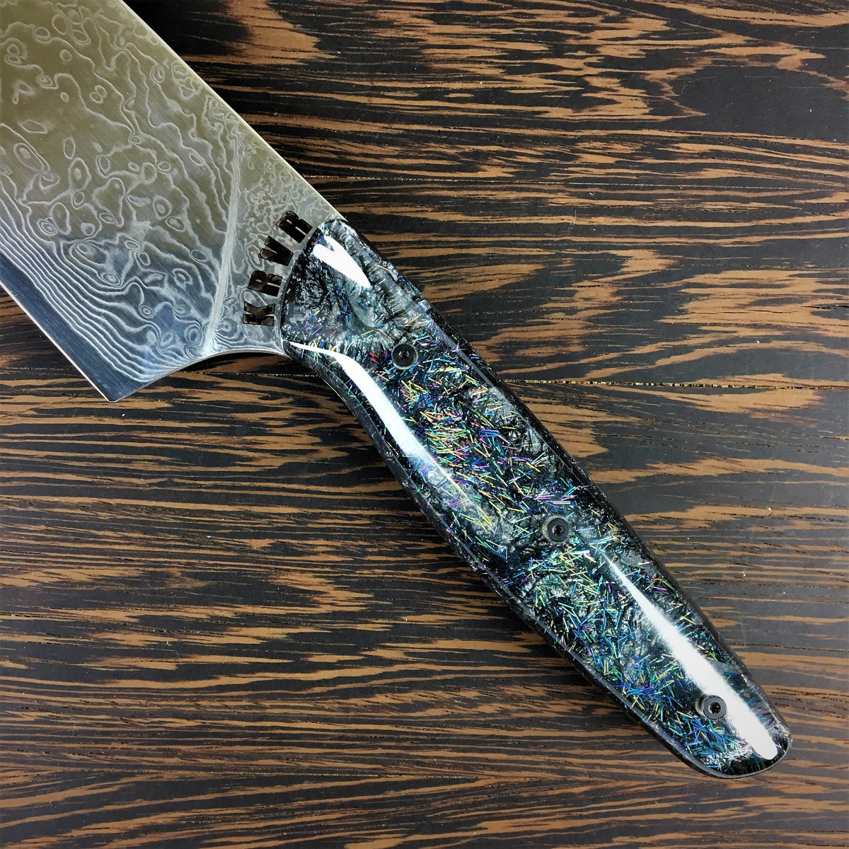 Interstellar - 10in K-tip Gyuto - Raindrop Damascus