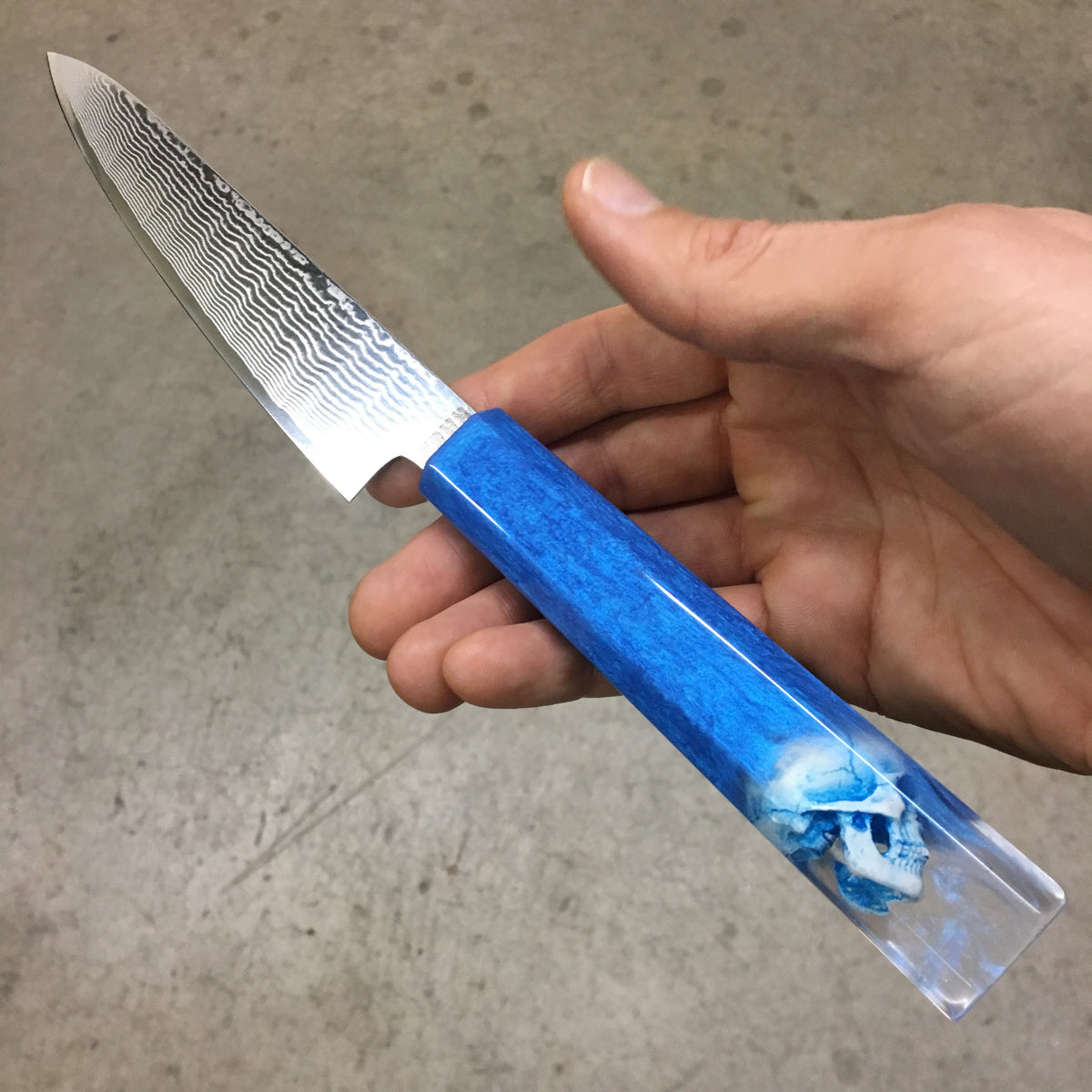 I’m Blue - 6in Damascus Petty Culinary Knife