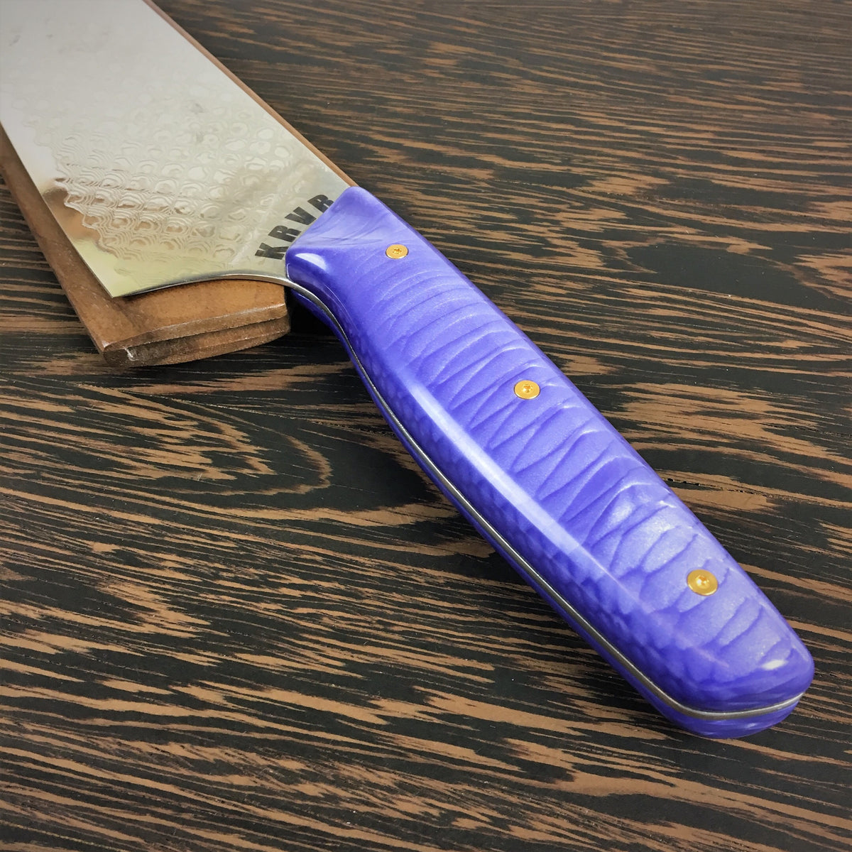 Purple Dragon’s Belly - Dragonscale Damascus - Smooth Dragonscale Handle