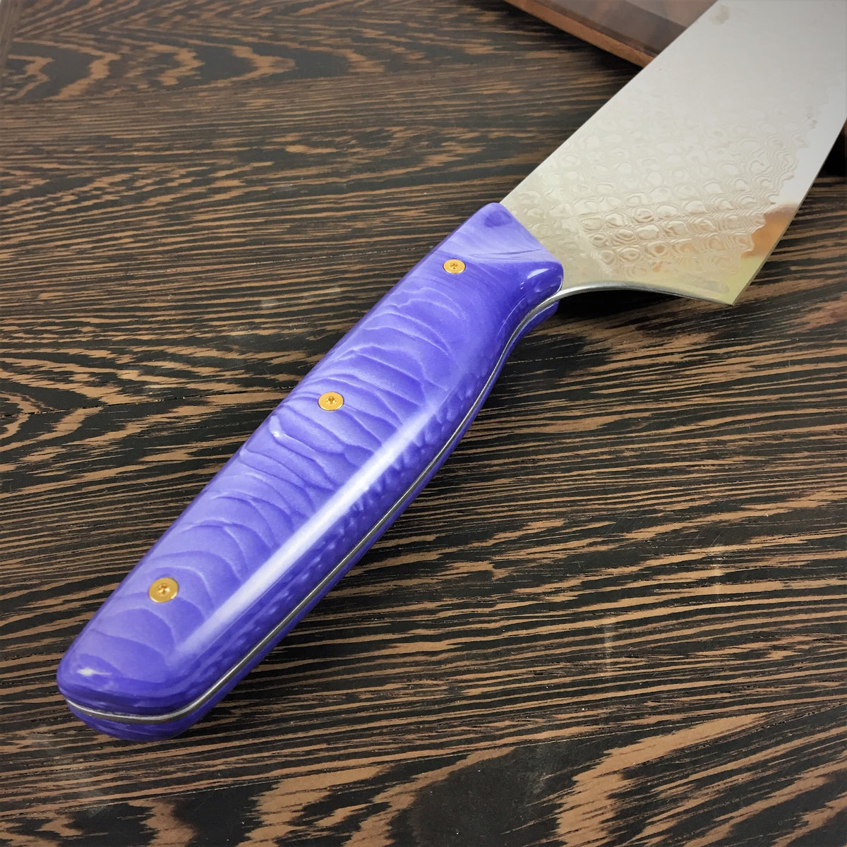 Purple Dragon’s Belly - Dragonscale Damascus - Smooth Dragonscale Handle