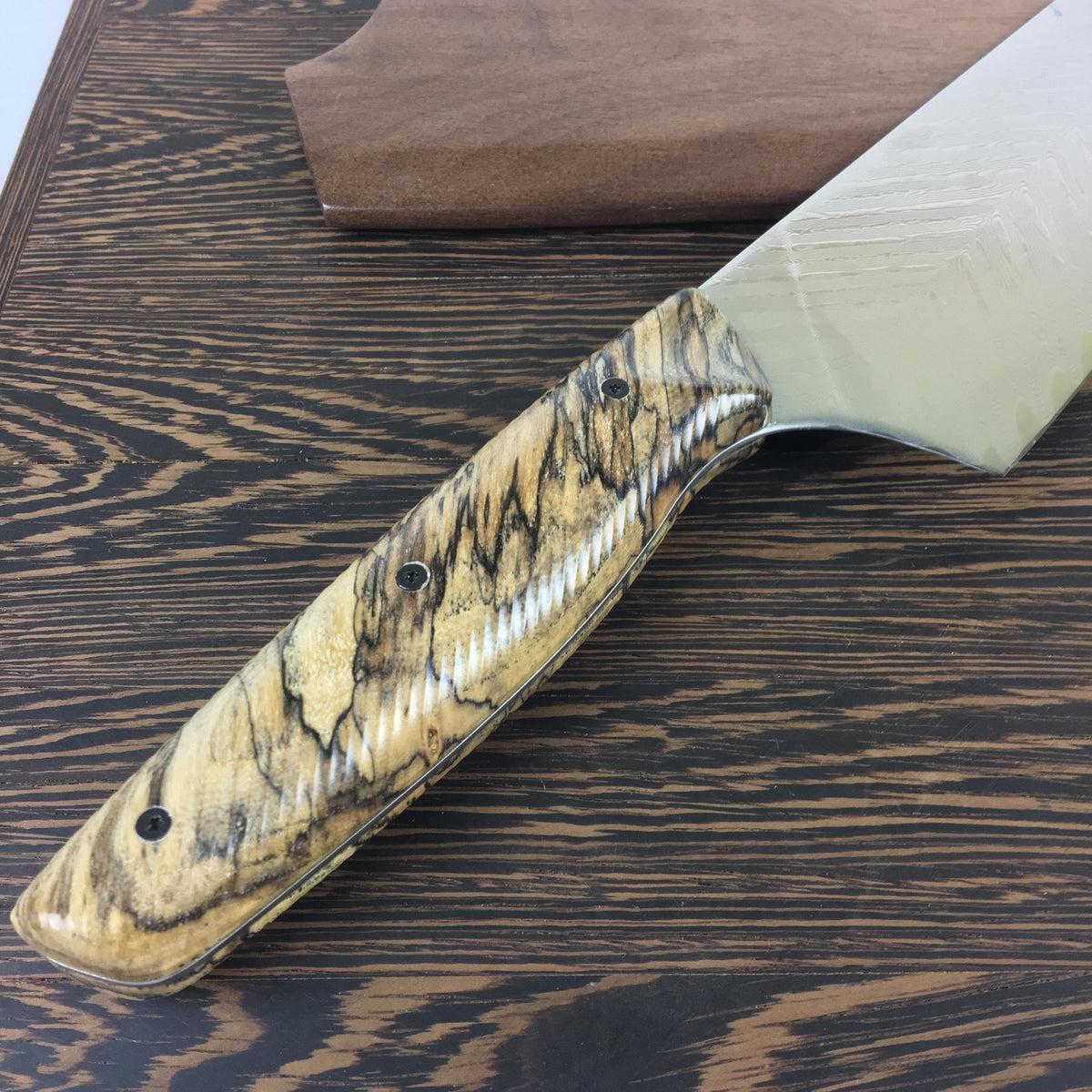 Hackleberry Finn - Gyuto K-tip 10in Chef&#39;s Knife - Fishbone Damascus