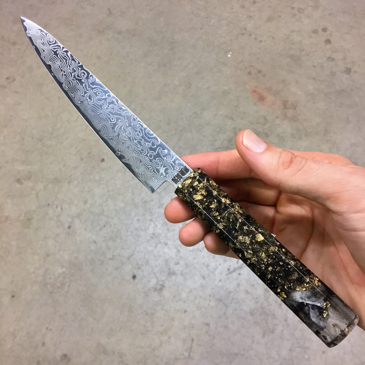 Dead Man’s Chest - 6in Damascus Petty Culinary Knife