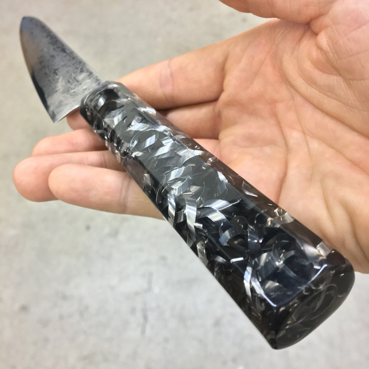 Curly Fries of Steel - 6in Damascus Petty Culinary Knife