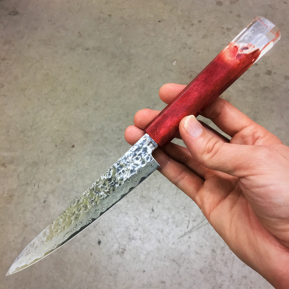 REDRUM - 6in Damascus Petty Culinary Knife