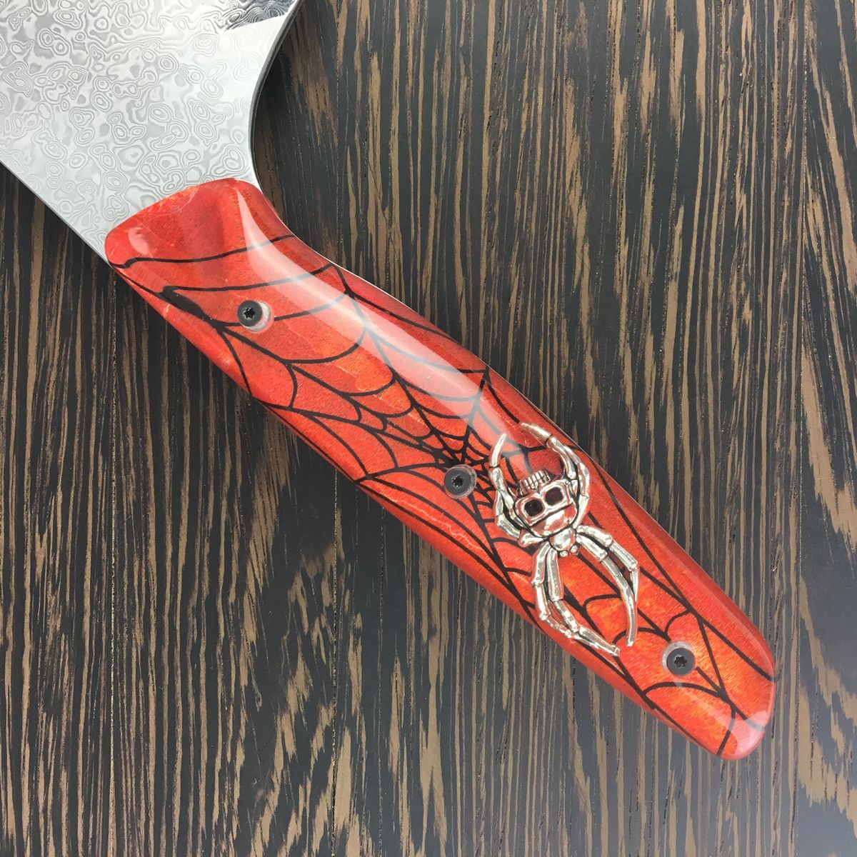 Skull Spider Red &amp; Black - Handle Only