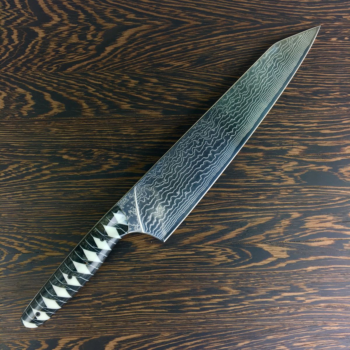 Gyuto K-tip 10in Chef&#39;s Knife - Samurai Damascus