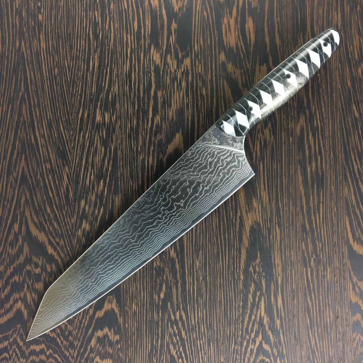 Gyuto K-tip 10in Chef&#39;s Knife - Samurai Damascus