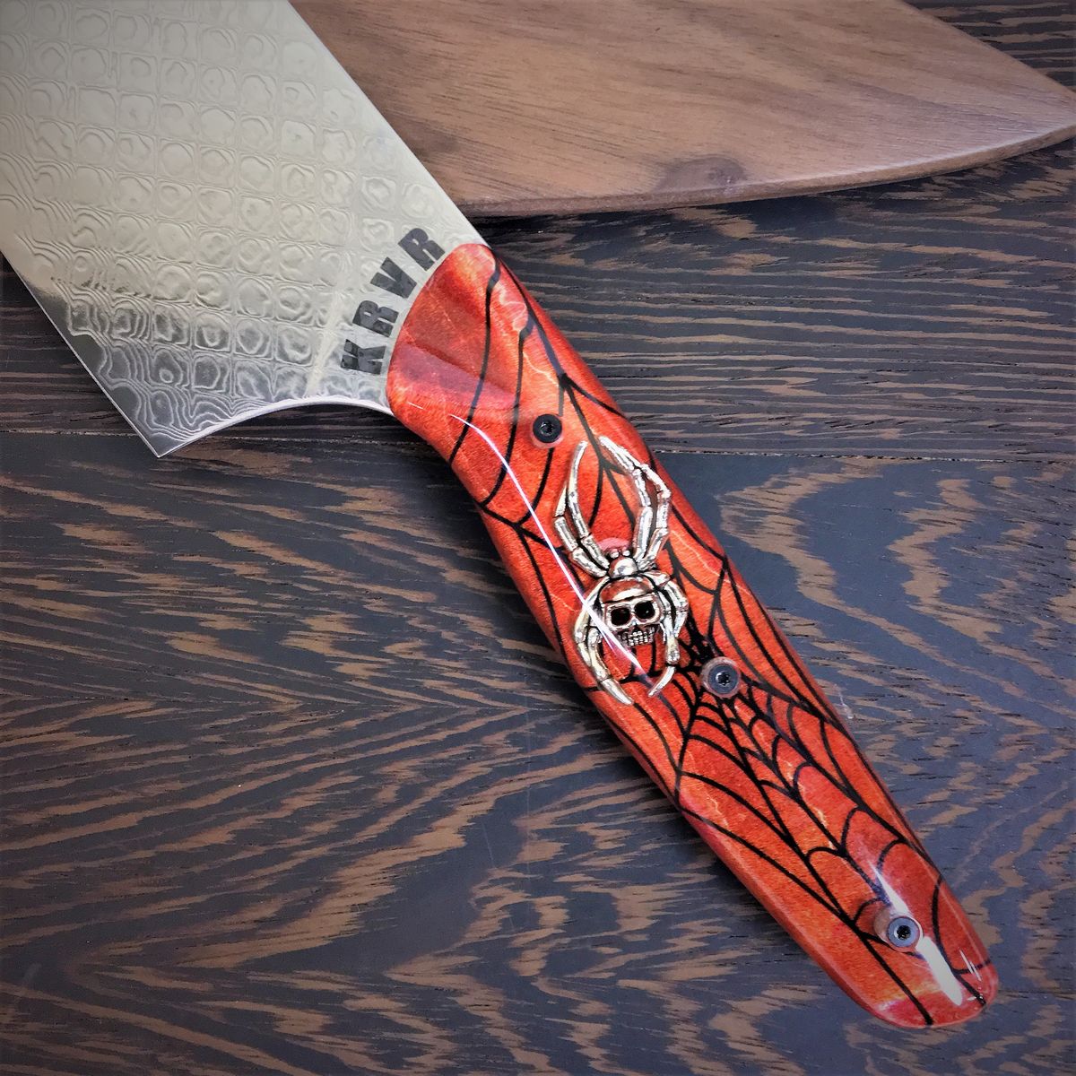 Widowmaker II - Gyuto K-tip 10in Chef&#39;s Knife - Spider Web Handle - Scale Damascus