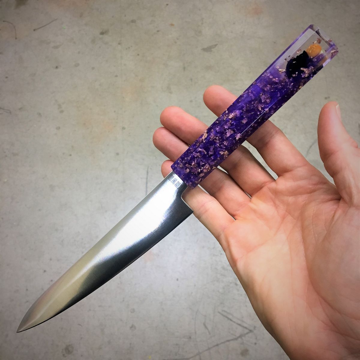 Custom Order - Purple Burger Eater - 6in Petty Culinary Knife