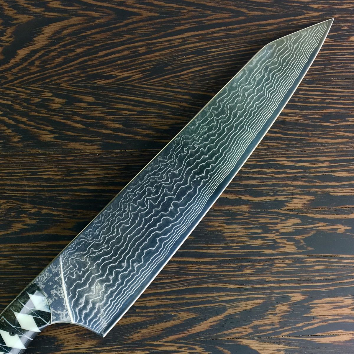 Gyuto K-tip 10in Chef&#39;s Knife - Samurai Damascus