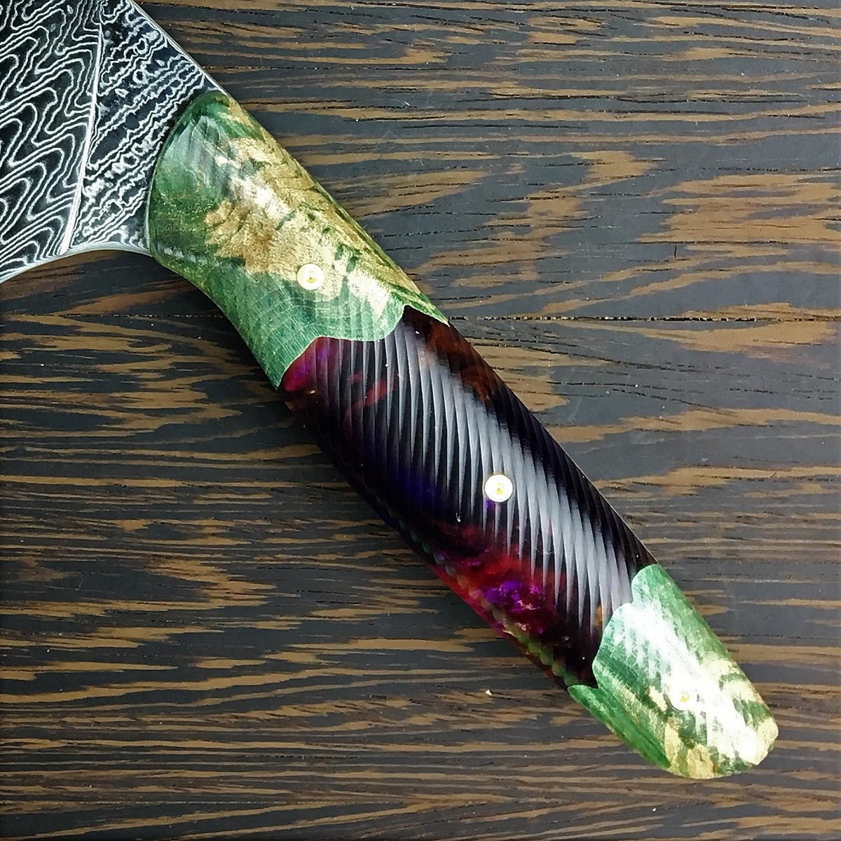 Gyuto K-tip 10in Chef&#39;s Knife - Lost in Space - Radiowave Damascus - SOLD